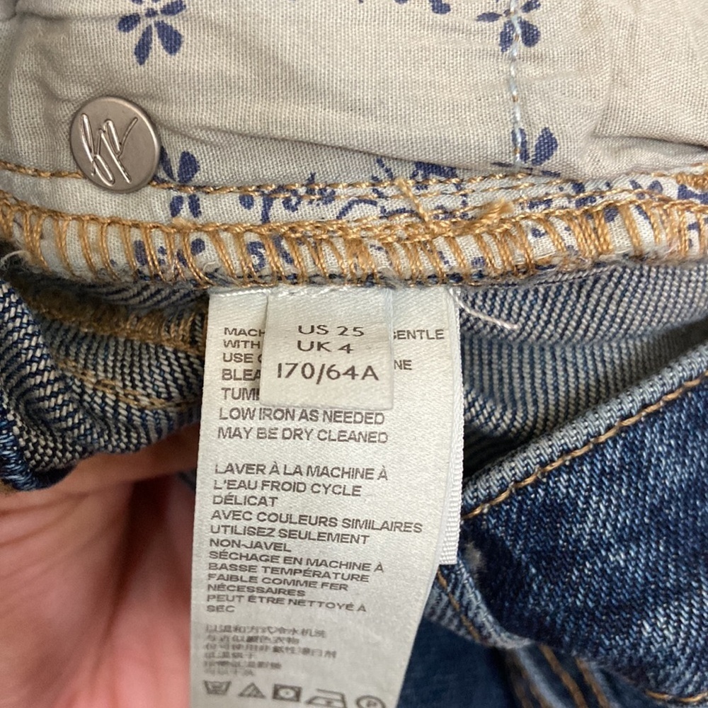 Free People We The Free People Denim Shorts Western Core Coastal Cowgirl Blue - Picture 11 of 15